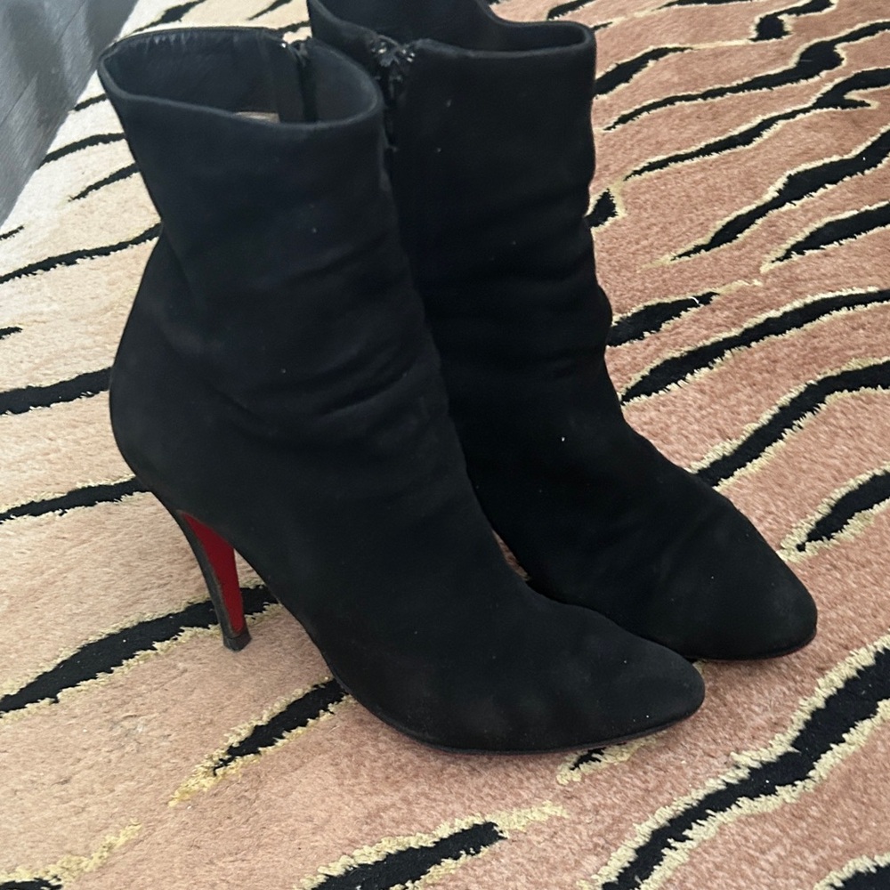 Christian Louboutin Black Heeled Boots